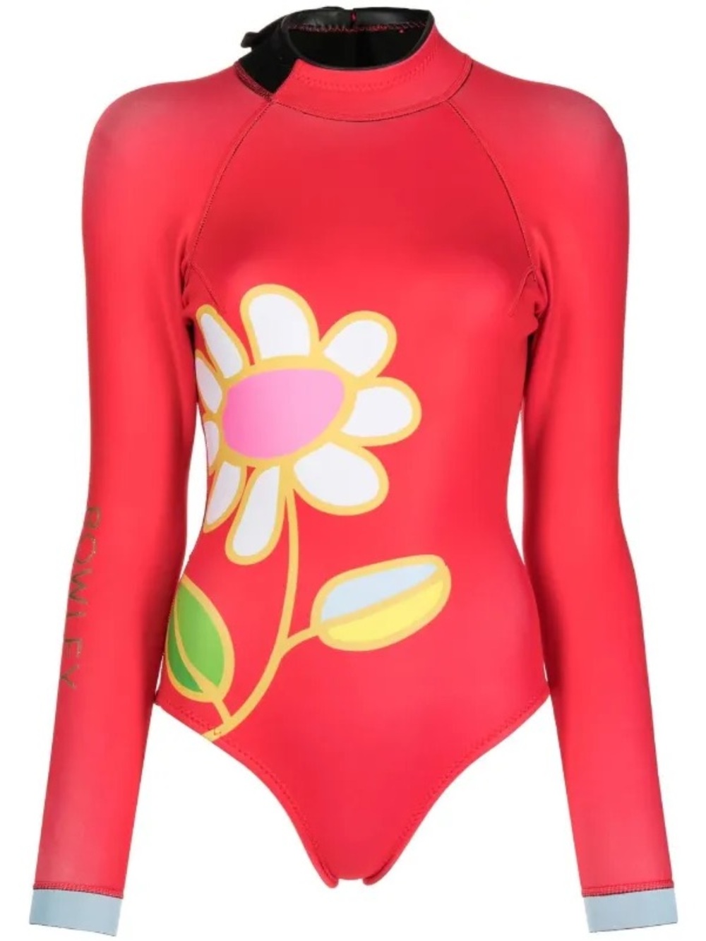 Cynthia Rowley Spring Daisy Wetsuit Red Flower Long Sleeve Size Small .5 MM - Picture 4 of 12